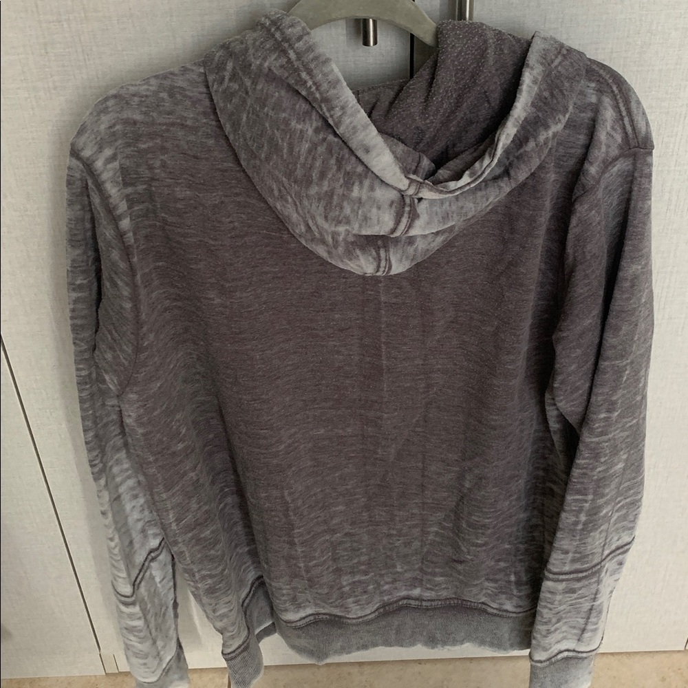 Grey hoodie kangaroo pocket ombré long sleeve influence large sweatshirt mens - Picture 7 of 7